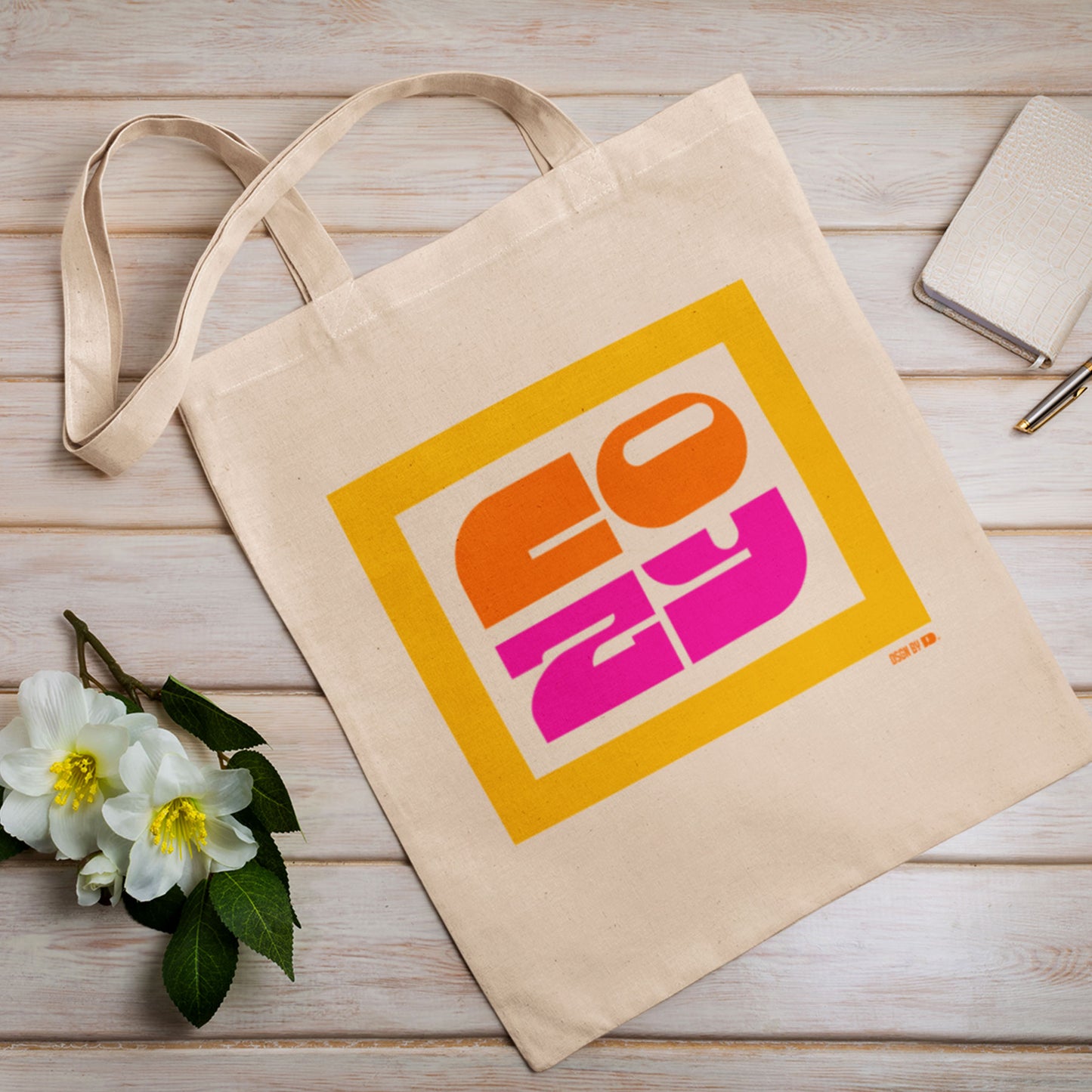 Cotton canvas tote bag.