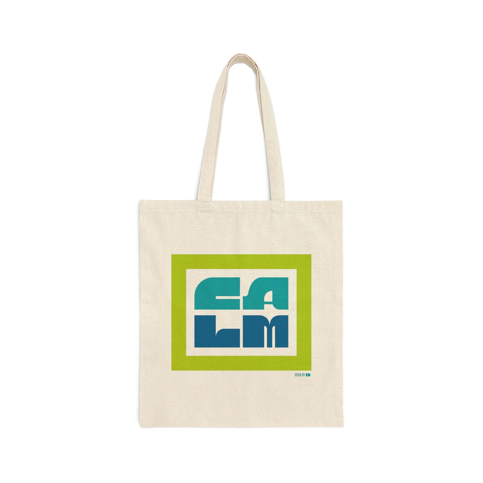 Tote bag with typography.