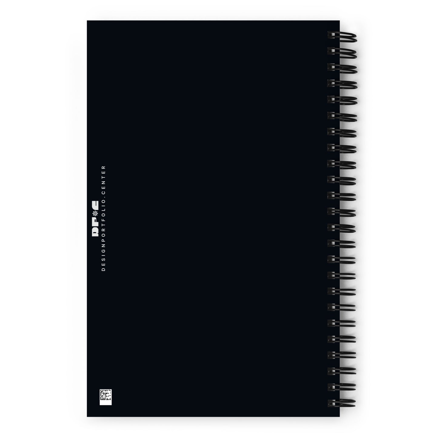 A black cover of a notebook.